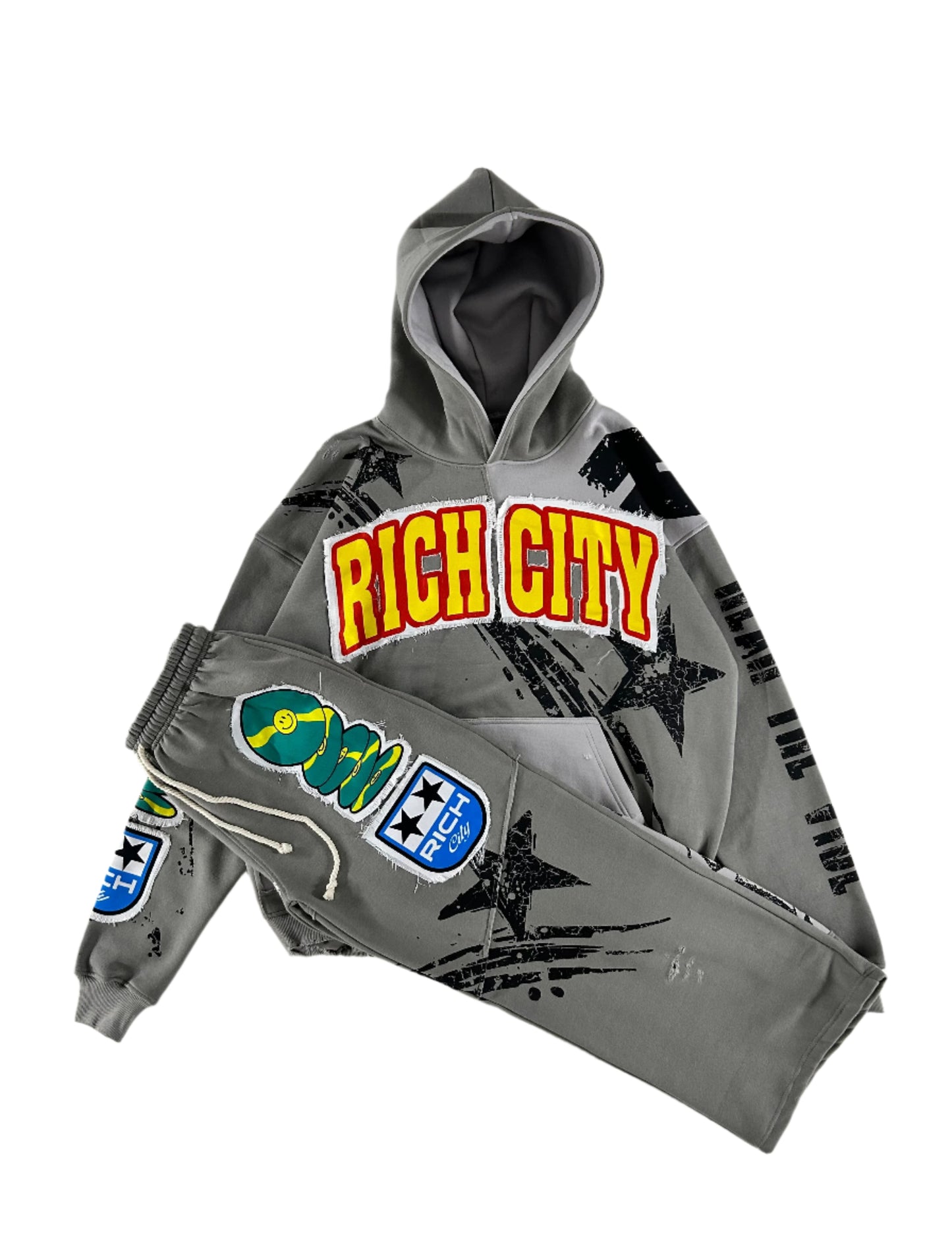 RICH CITY "RECORD STUDIOS" GRAY SWEATSUIT (Final Sale)