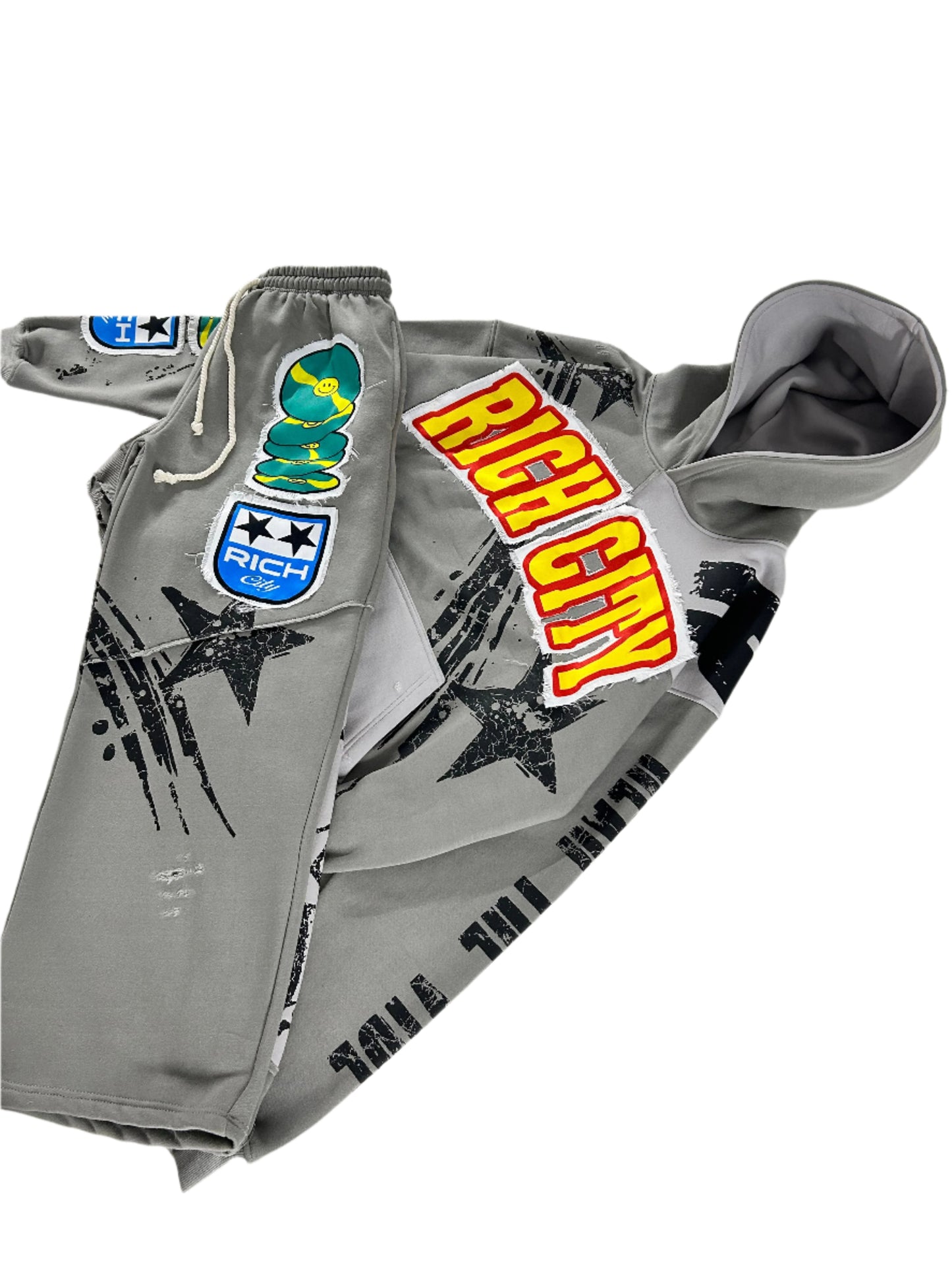 RICH CITY "RECORD STUDIOS" GRAY SWEATSUIT (Final Sale)
